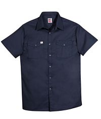 Men's Short Sleeve Button Front Shirt (137)