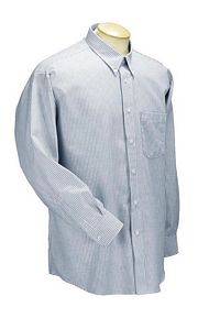 Men’s Striped Classic Oxford Long Sleeve Shirt (C113)
