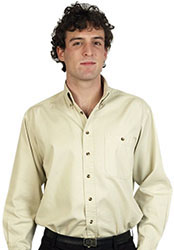 Men's Long Sleeve Twill Shirt (MS-870)